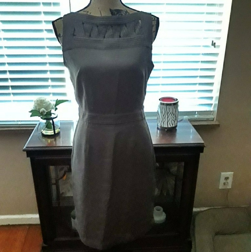 Banana Republic Gray Sleeveless Dress